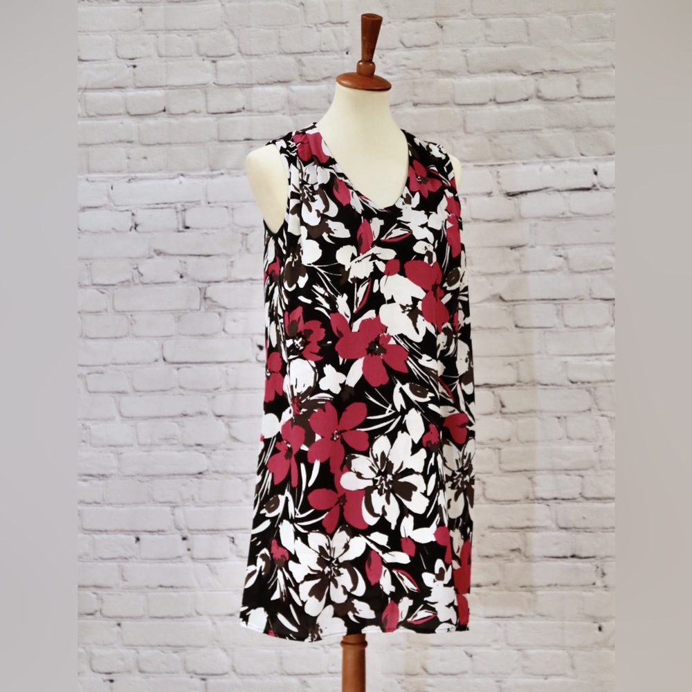 Bobeau sleeveless floral dress nwt